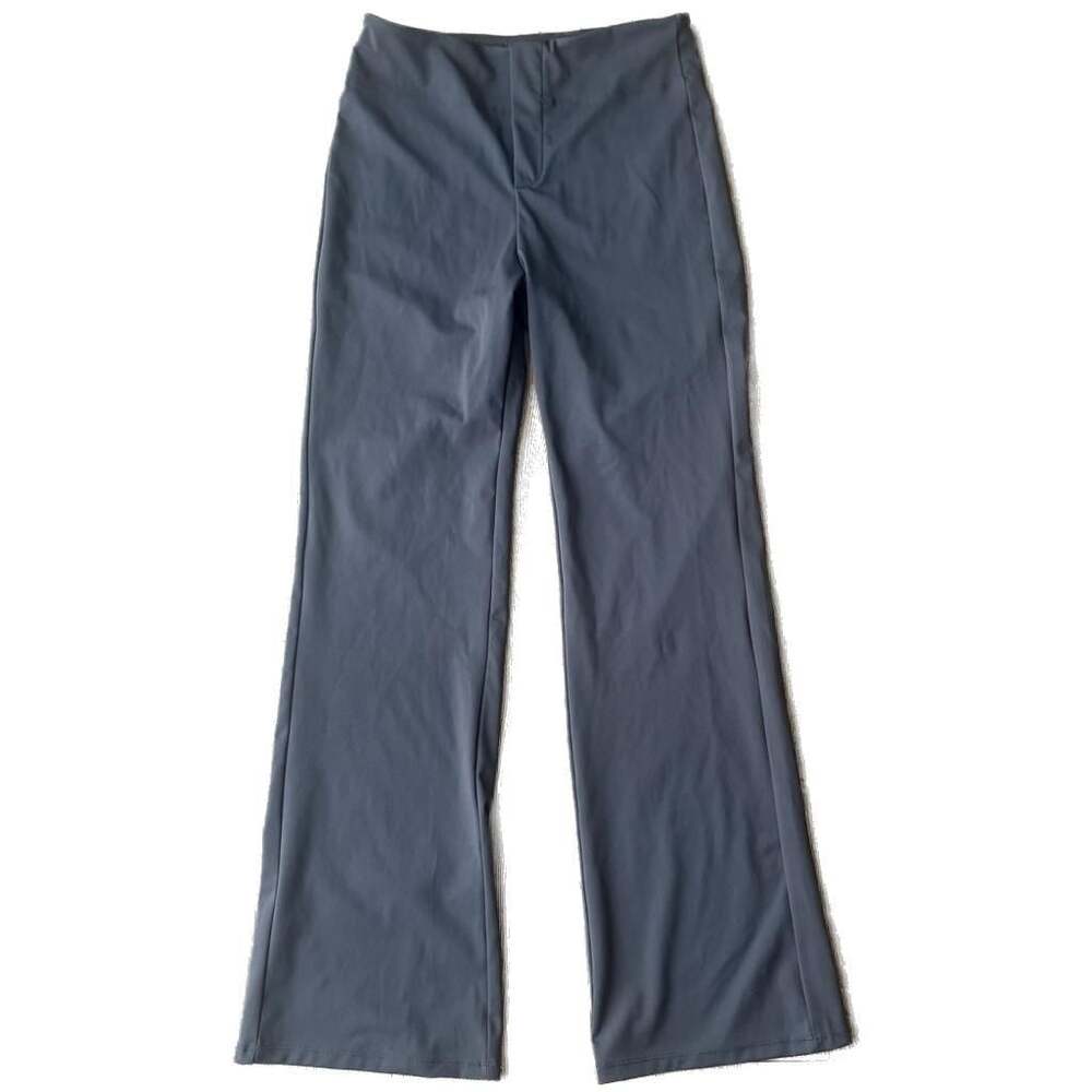 Women’s Size Small Dark Gray High Rise Bootcut Yoga Dress Pants Pull On Stretch